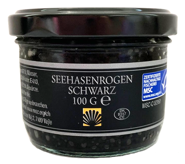 100 g Seehasenrogen schwarz pasteurisiert