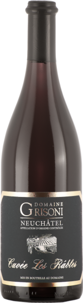 75 cl Les Râbles Pinot Noir Neuchâtel AOC Domaine Grisoni Cressier MO 2018