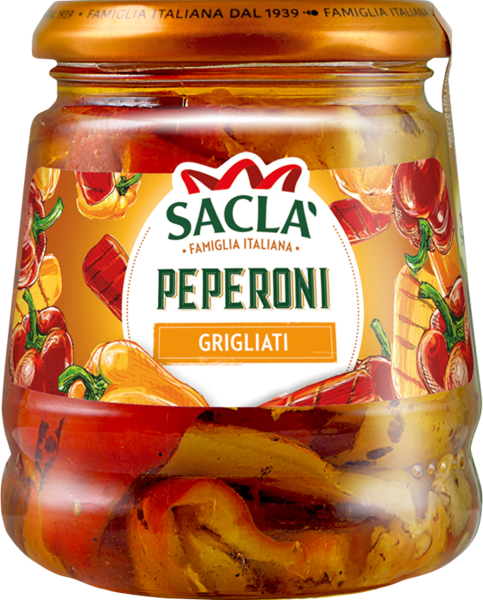 Gegrillte rote und gelbe Peperoni (Inhalt 290 g)