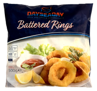 500 g Kalmarringe im Teig vorgebacken 500 g Kalmarringe im Teig vorgebacken