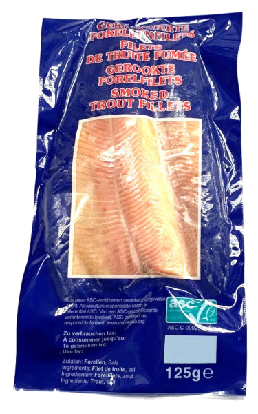ca. 125 g Forellenfilet geräuchert