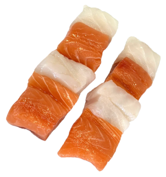 ca. 340 g Salm Dorsch Spiess (Lachs/Kabeljau)