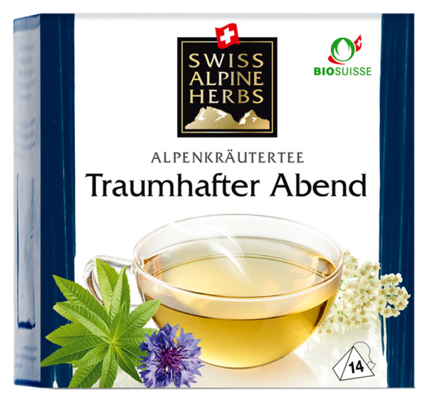 14 g Bio Tee Swiss Alpine Herbs Traumhafter Abend
