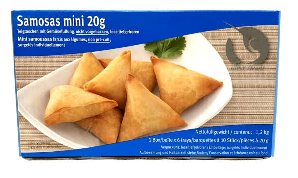 Samosa Teigtasche mit Gemüse und Soja nicht vorgebacken 1200 g