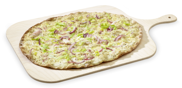 300 g Flammkuchen Schweizer Art mit Zwiebeln, Lauch und Käse