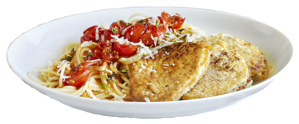 400 g Trutenpiccata Milanese an Tomatensauce gekocht