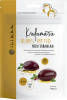 170 g Iliada Oliven Kalamata ohne Stein mit mediterraner Marinade 170 g Iliada Oliven Kalamata ohne Stein mit mediterraner Marinade