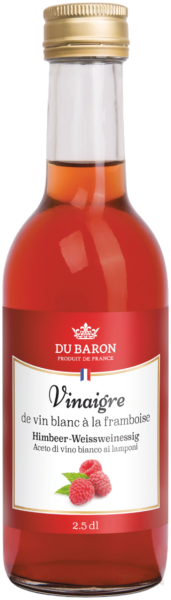 250 ml Himbeer-/Weissweinessig Du Baron